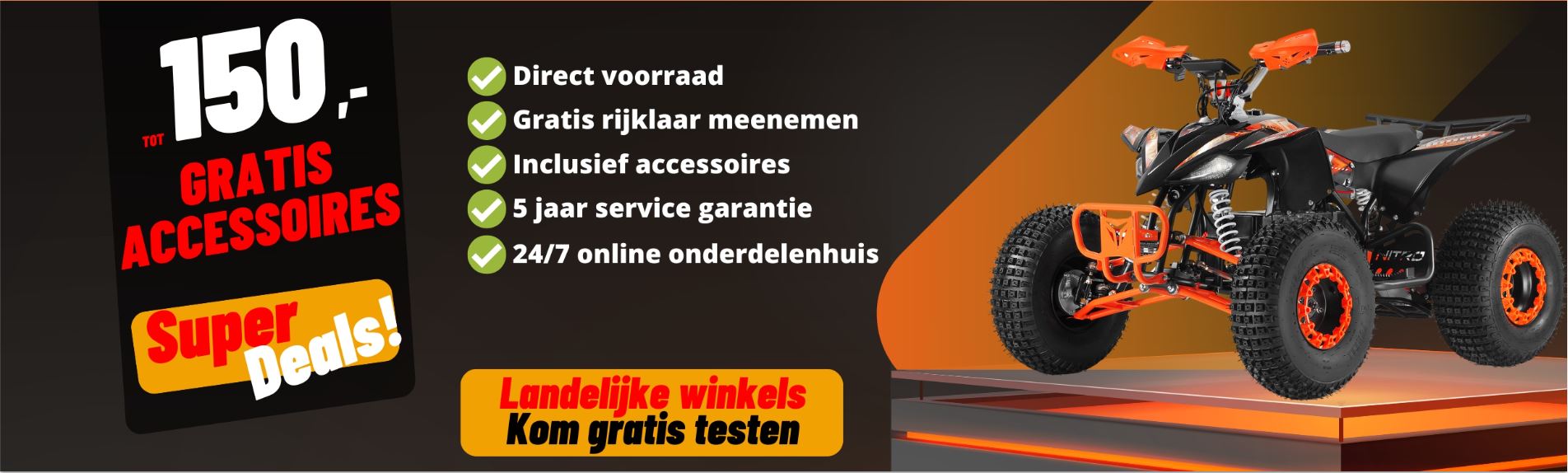 Ruim Assortiment van Quads - Laagste Prijsgarantie bij ons