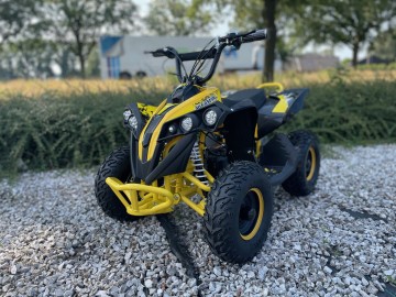 Elektrische Kinderquad ULR 1000W 48V Yellow met XL banden