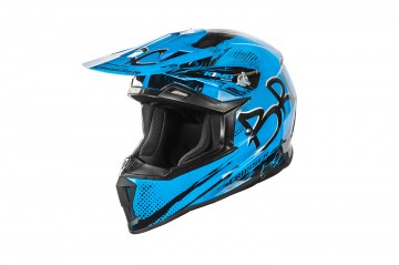 KIMO BRO Kinder Crosshelm Helm Sport Blue ECE 