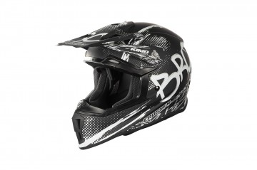 KIMO BRO Kinder Crosshelm Helm Sport Mat-Black ECE