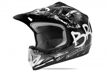 KIMO BRO Kinder Crosshelm Helm Sport Black