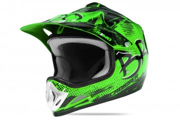 KIMO BRO Kinder Crosshelm Helm Sport Green