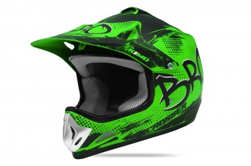 KIMO BRO Kinder Crosshelm Helm Sport Mat-Green